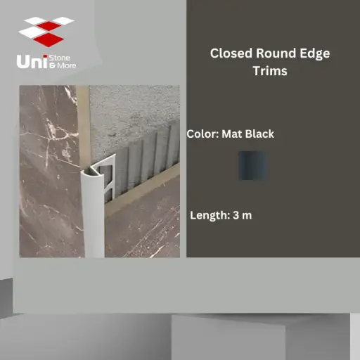 [2790 - 250] 2790 - (250) - Profile -10mm - Mat Black - A