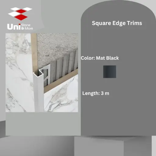 [3038 - 123] 3038 - (123) - Profile -8mm - Mat Black - A