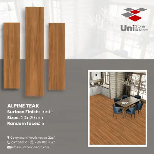 [LBI2-005] Alpine Teak Punch-M - Matt - P - 20x120