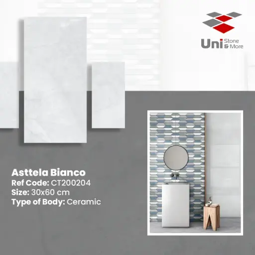 [CT200204] Asttela Bianco - Glossy - C - 30x60