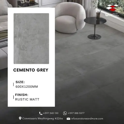 [DCS00023] Cemento Grey - Rustic Matt - P - 60x120