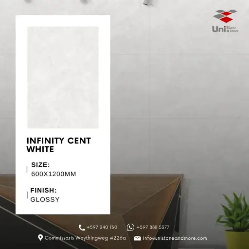 [DCS00012] Cent White - Glossy - P - 60x120