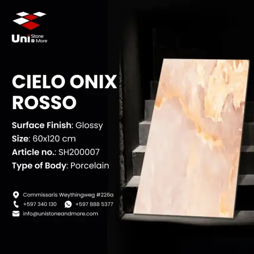 [SH200007] Cielo Onix Rosso - Glossy - P - 60x120