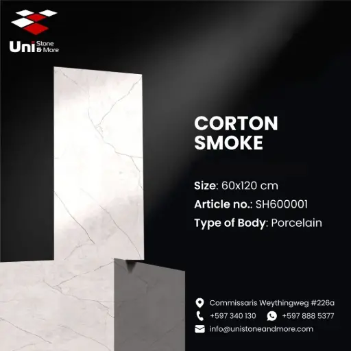 [SH600001] Corton Smoke - Matt Carving - P - 60x120