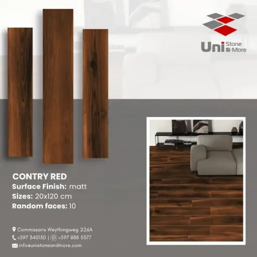 [LBI2-002] Country Red-M - Matt - P - 20x120