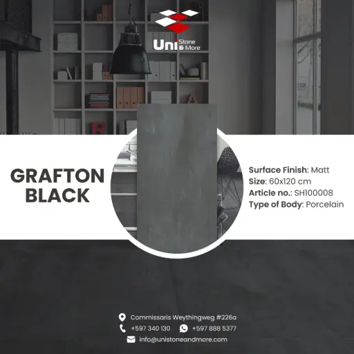 [SH100008] Grafton Black - Matt - P - 60x120