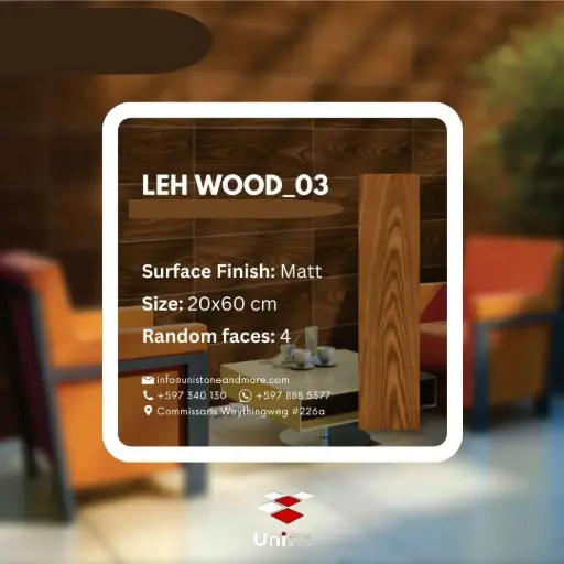[LBI3-003W] LEH-Wood 3 - Matt - C - W - 20x60