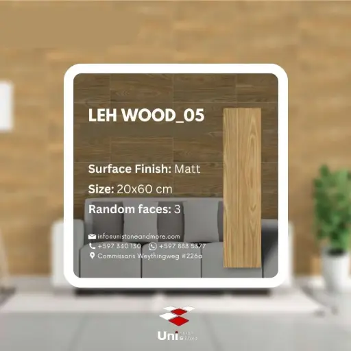[LBI3-005W] LEH-Wood 5 - Matt - C - W - 20x60