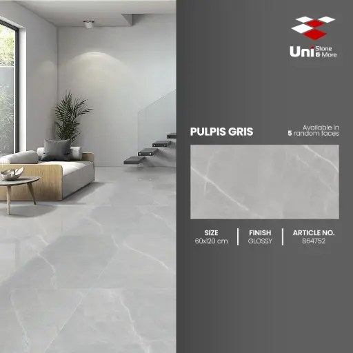 [864752] Pulpis Gris - Glossy - P - 60x120