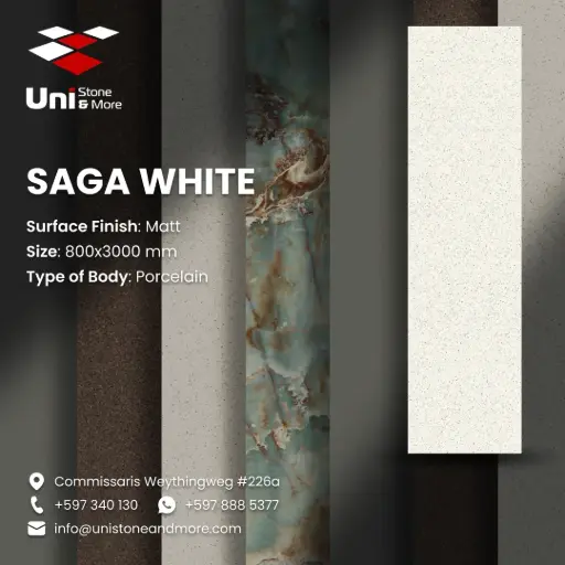[SLA8030004] Saga White - Matt - P - 80x300 15mm
