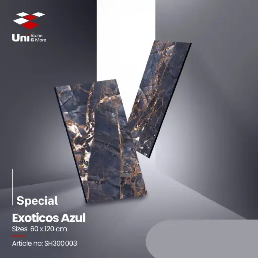 [SH300003] Special Exoticos Azul - High glossy - P - 60x120