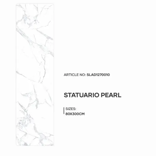 [SLAD1270010] Statuario Pearl - Glossy - P - 80x300 15mm