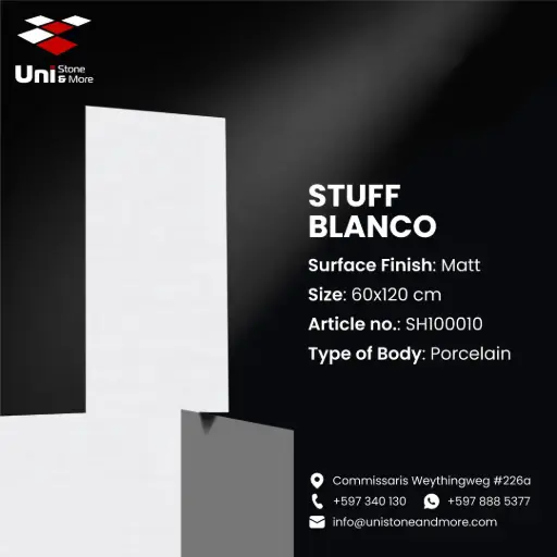 [SH100010] Stuff Blanco - Matt - P - 60x120