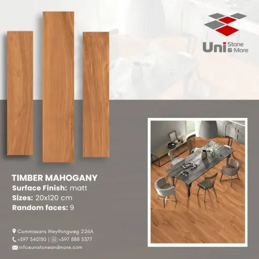 [LBI2-004] Timber Mahogany Punch-M  - Matt - P - 20x120