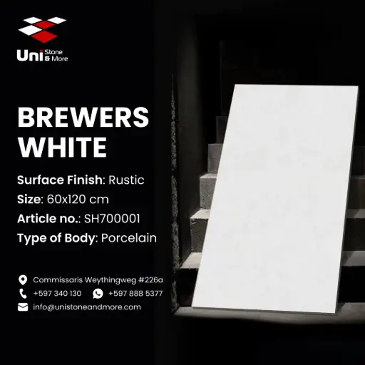 [SH700001] Brewers White - Rustic - P - 60x120