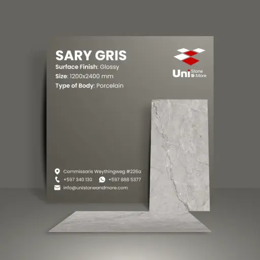 [SLA1224008] Sary Gris - Glossy - P - 120x240 15mm
