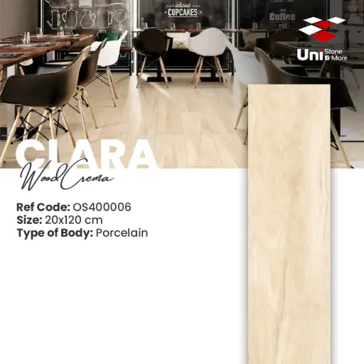 [OS400006] Clara Wood Crema - Wooden - P - 20x120 