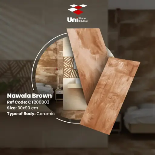 [CT200003] Nawala Brown - Glossy - C - 30x90