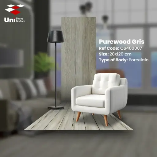 [OS400007] Pure Wood Gris - Wooden - P - 20x120 