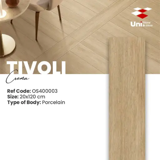 [OS400003] Tivoli Crema - Wooden - P - 20x120 