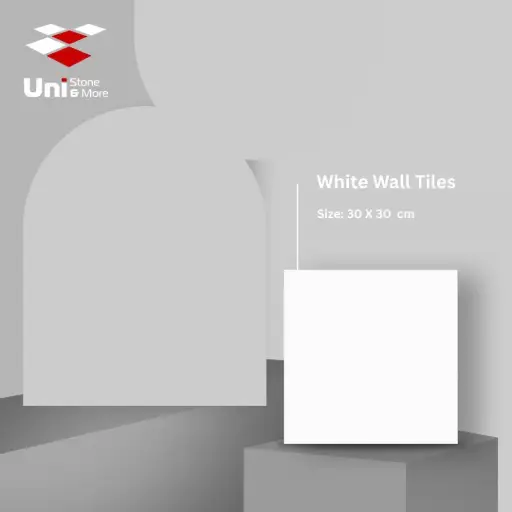 [WW000002 (CT20009)] White Wall Tiles - Glossy - C - 30x30 