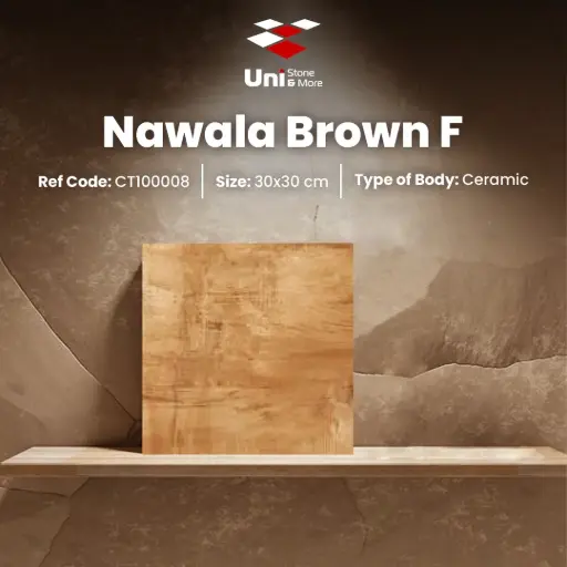 [CT100008] Nawala Brown F - Matt - C - 30x30
