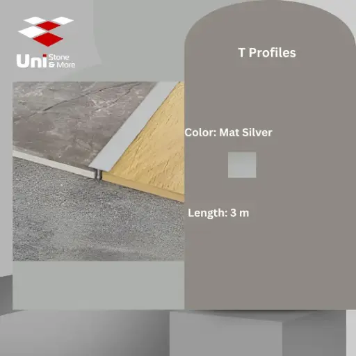 [2338 - 5] 2338 - (5) - Profile -15mm - Mat Silver - A