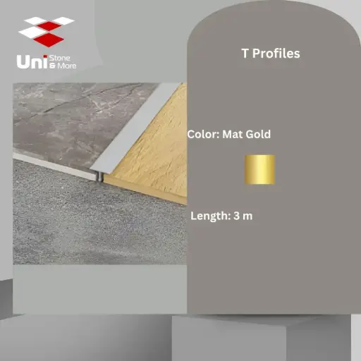 [2338 - 8] 2338 - (8) - Profile -15mm - Mat Gold - A