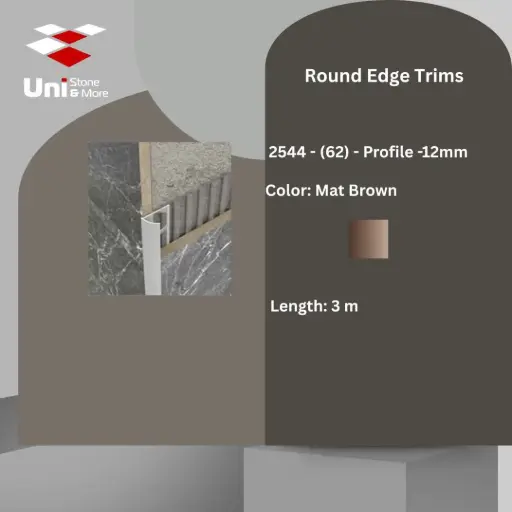 [2544 - 62] 2544 - (62) - Profile -12mm - Mat Brown - A