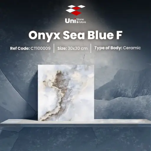 [CT100009] Onyx Sea Blue F - Matt - C - 30x30
