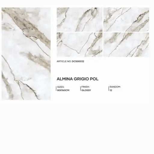[DCS00032] Almina Grigio Pol - Glossy - P - 80x160