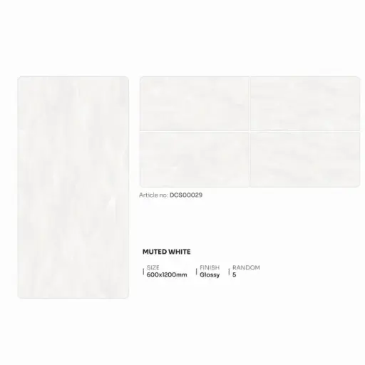 [DCS00029] Musted White - Glossy - P - 60x120
