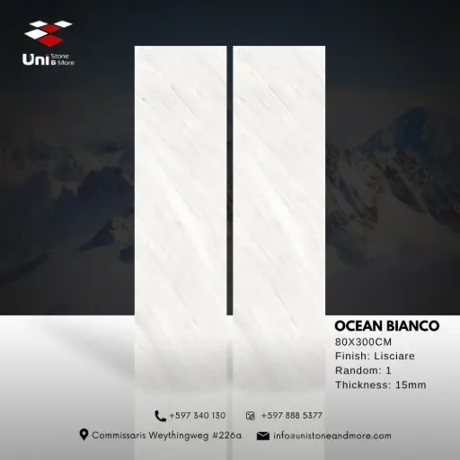 [SLAD1270013] Ocean Bianco - Lisciare - P - 80x300 15mm
