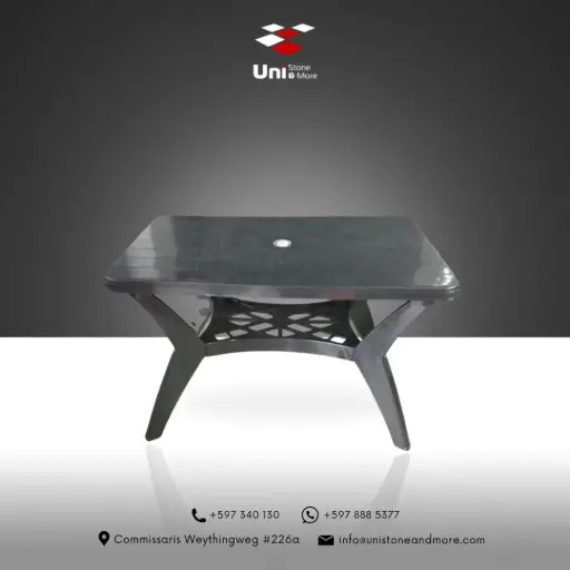 [PTB01] Dinning Table Cross Leg - Black - P