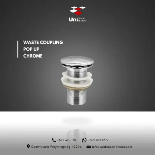 [114106] Waste coupling Pop Up - Chrome - B