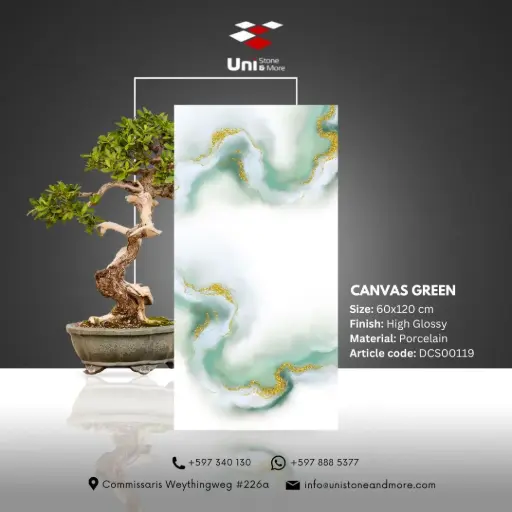 [DCS00119] Canvas Green - High Glossy - P - 60x120