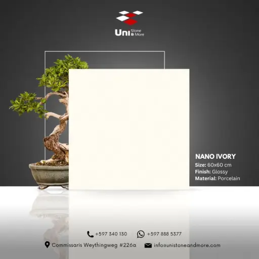 [DCS00070] Nano Ivory - Glossy - P - 60x60