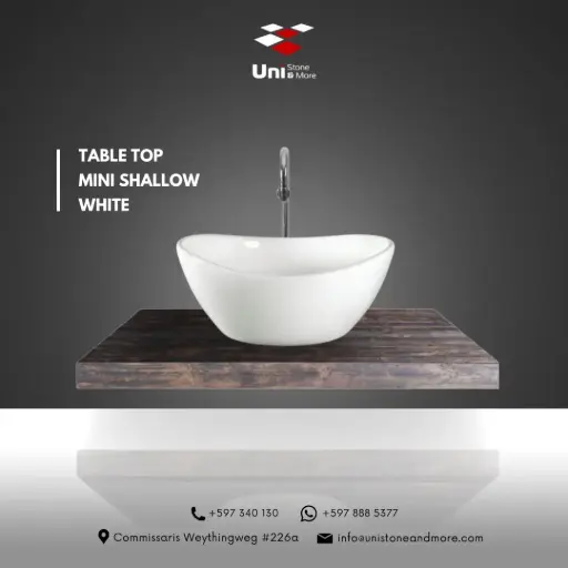 [TTMINI-SHALLOWW] Table Top Mini Shallow - White - P