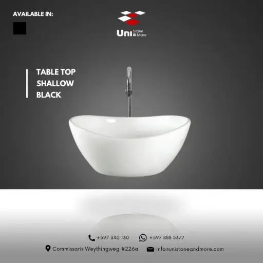 [TTSHALLOWB] Table Top Shallow - Black - P