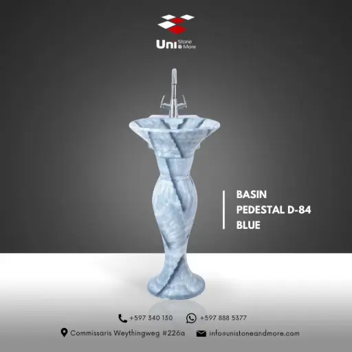 [TTD-84B] Basin Pedestal D-84 - Blue - P