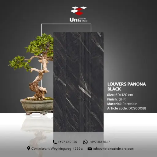 [DCS00088] Louvers Panona Black - GHR - P - 60x120