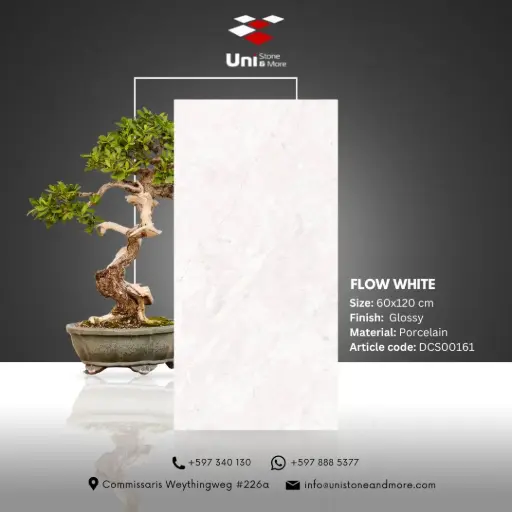 [DCS00161] Flow White  - Glossy - P - 60x120