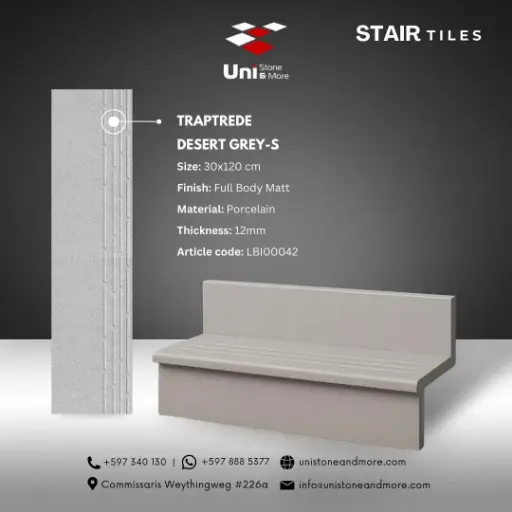 [LBI00042] Traptrede Desert Grey-S - Full Body Matt - P - 30x120