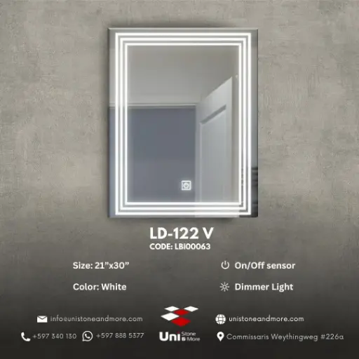 [LBI00063] LD-122 V - White - 21"x30"
