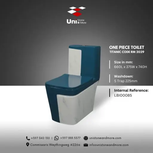 [LBI00085] One piece Toilet Titanic Code RM 2029 - S-Trap