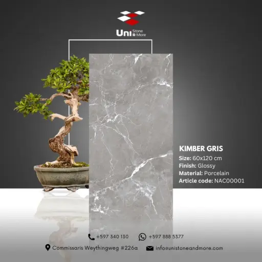 [NAC00001] Kimber Gris - Glossy - P - 60x120