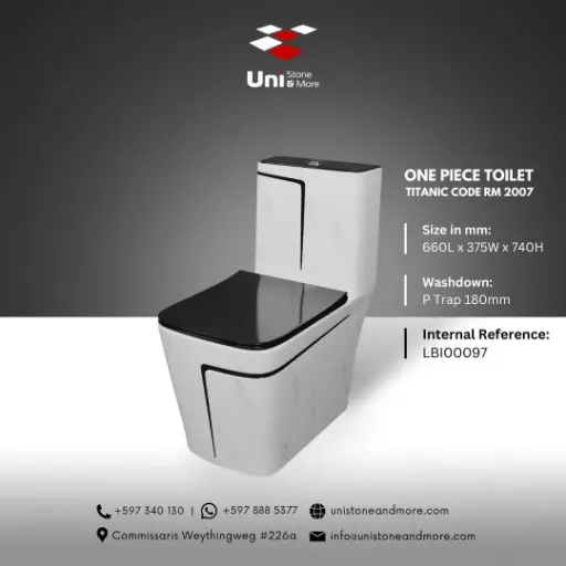 [LBI00097] One piece Toilet Titanic Code RM 2007 - P-Trap