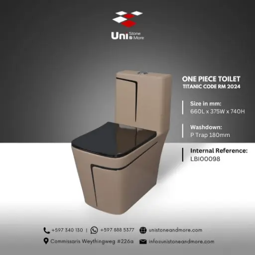 [LBI00098] One piece Toilet Titanic Code RM 2024 - P-Trap