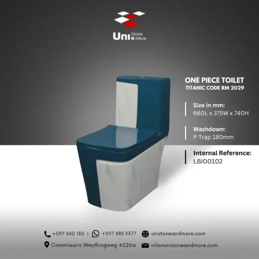 [LBI00102] One piece Toilet Titanic Code RM 2029 - P-Trap