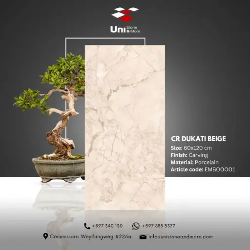[EMB00001] CR Dukati Beige - Carving - P - 60x120